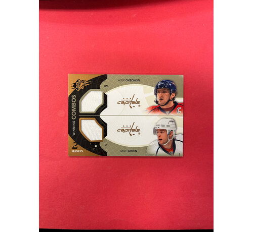 UPPER DECK 2010-11 UPPER DECK SPX OVECHKIN/GREEN WINNING COMBOS JERSEY
