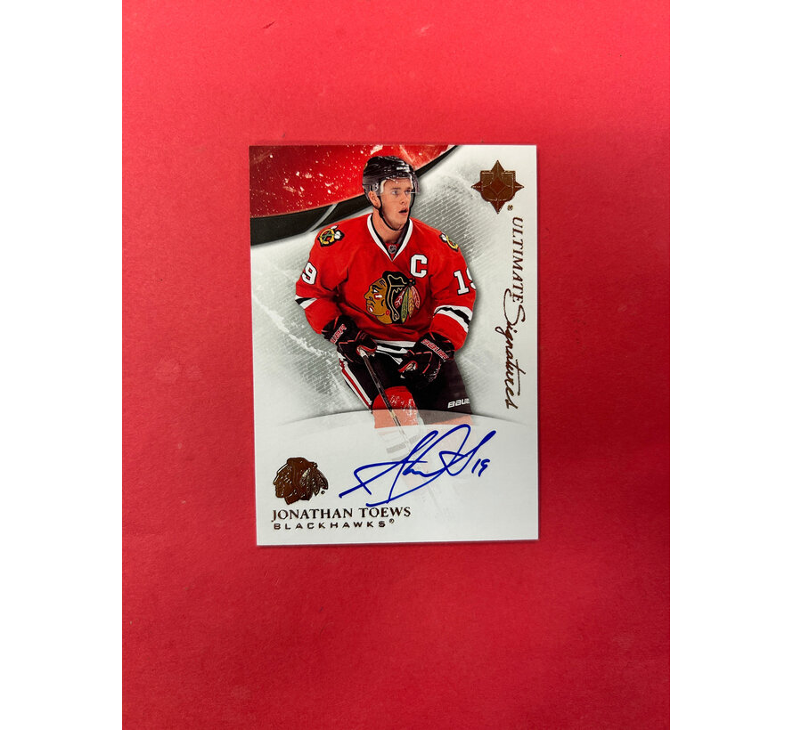 2010-11 UPPER DECK ULTIMATE JONATHAN TOEWS ULTIMATE SIGNATURES