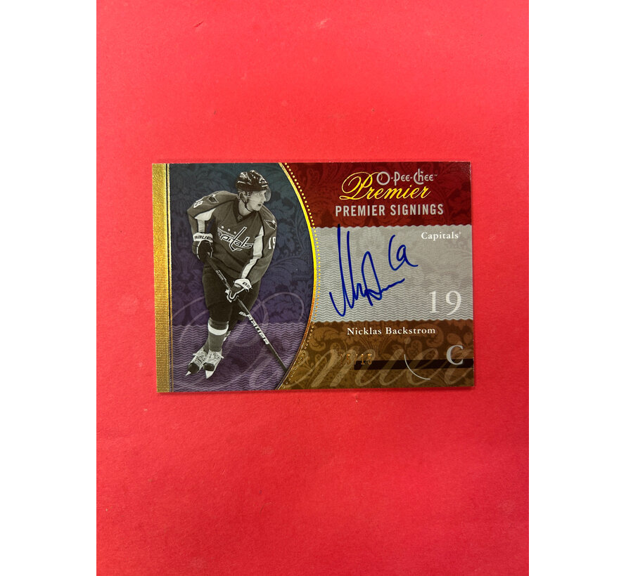 2009-10 O-PEE-CHEE PREMIER NICKLAS BACKSTROM PREMIER SIGNINGS /15