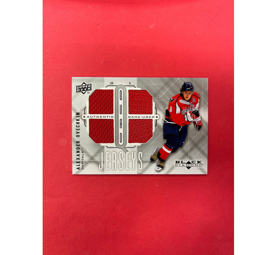 2009-10 UPPER DECK BLACK DIAMOND ALEXANDER OVECHKIN QUAD JERSEYS