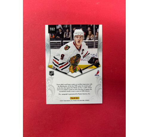 PANINI 2011-12 PANINI LUXURY SUITE JONATHAN TOEWS PRIVATE SIGNINGS SSP
