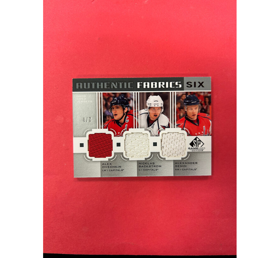 2011-12 SP GAME USED AUTHENTIC FABRICS SIX CAPITALS LIGHTNING /7