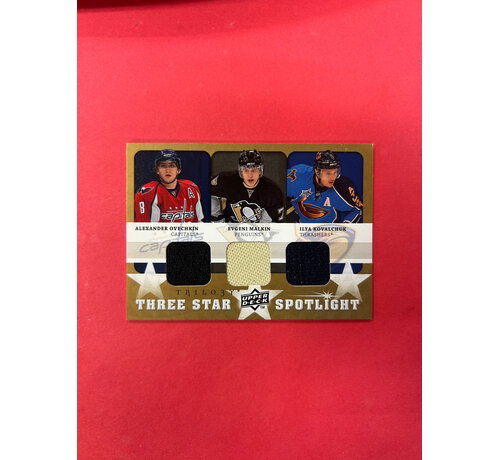 UPPER DECK 2008-09 UPPER DECK TRILOGY THREE STAR SPOTLIGHT OVECHKIN/MALKIN/KOVALCHUK