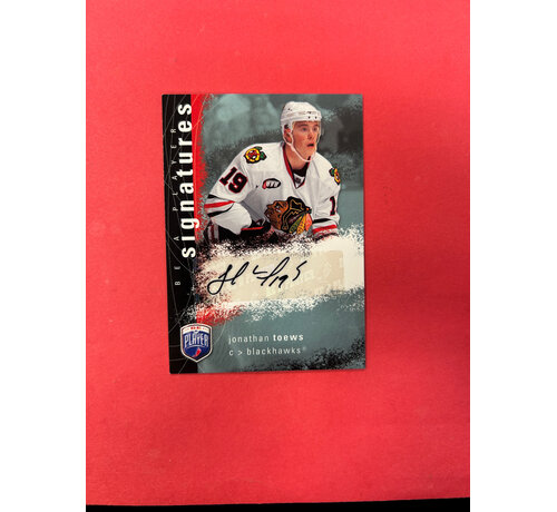 UPPER DECK 2007-08 BE A PLAYER JONATHAN TOEWS ROOKIE SIGNATURES