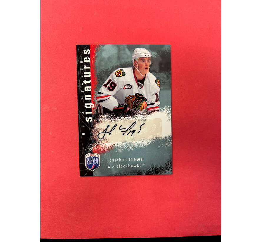 2007-08 BE A PLAYER JONATHAN TOEWS ROOKIE SIGNATURES