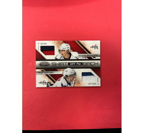 PANINI 2010-11 PANINI CERTIFIED SHIRT OFF MY BACK OVECHKIN/BACKSTROM /25