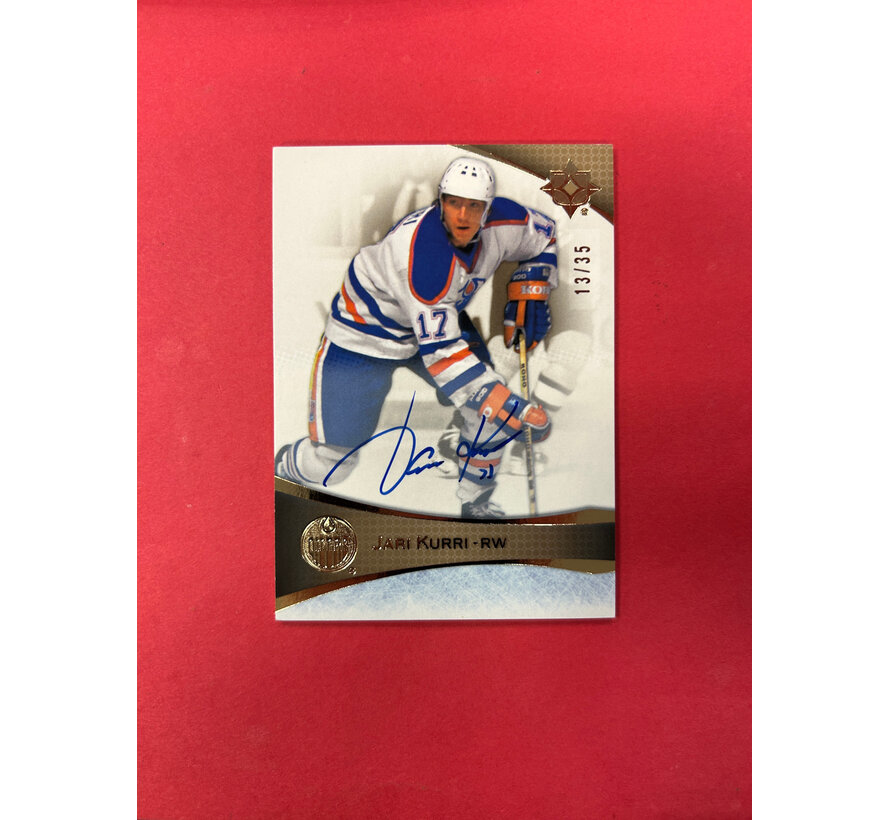 2022-23 UPPER DECK ULTIMATE JARI KURRI ULTIMATE SIGNATURE GOLD /35