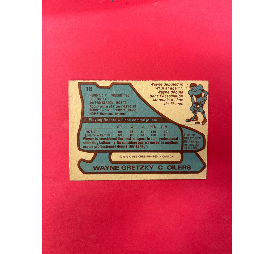 1979-80 O-PEE-CHEE WAYNE GRETZKY #18 OC ROOKIE