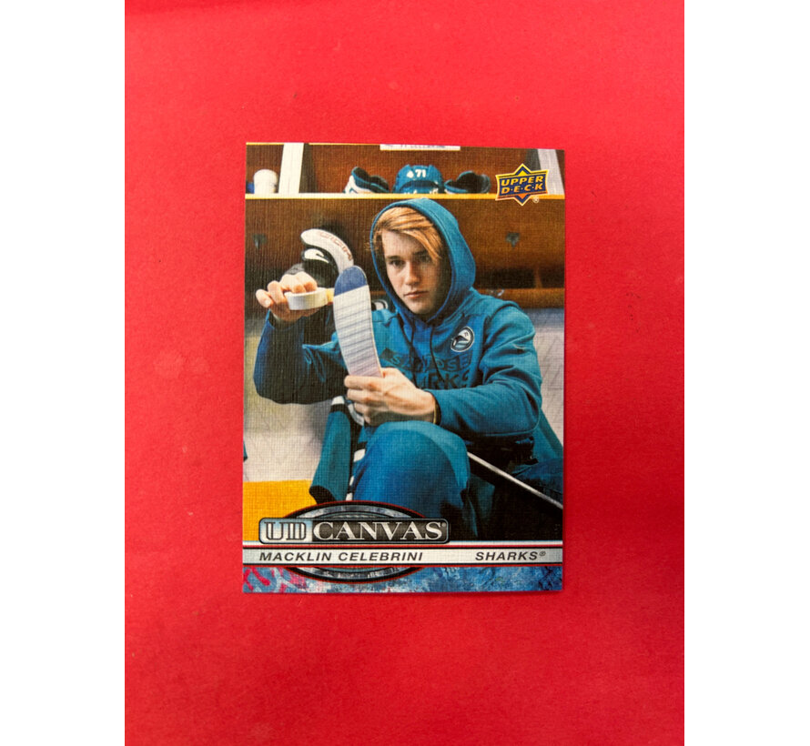 2025-26 UPPER DECK SERIES 1 MACKLIN CELEBRINI CANVAS