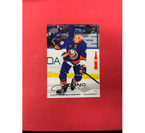 UPPER DECK 2025-26 UPPER DECK SERIES 2 MATTHEW SCHAEFER YOUNG GUNS SCRATCHED