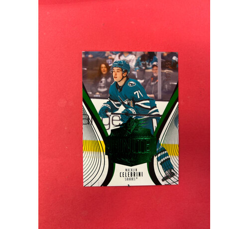 UPPER DECK 2025-26 UPPER DECK SPX MACKLIN CELEBRINI GREEN FINITE /199