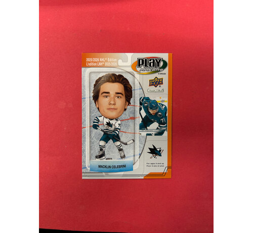 UPPER DECK 2025-26 UPPER DECK EXTENDED MACKLIN CELEBRINI PLAY MAKERS SP