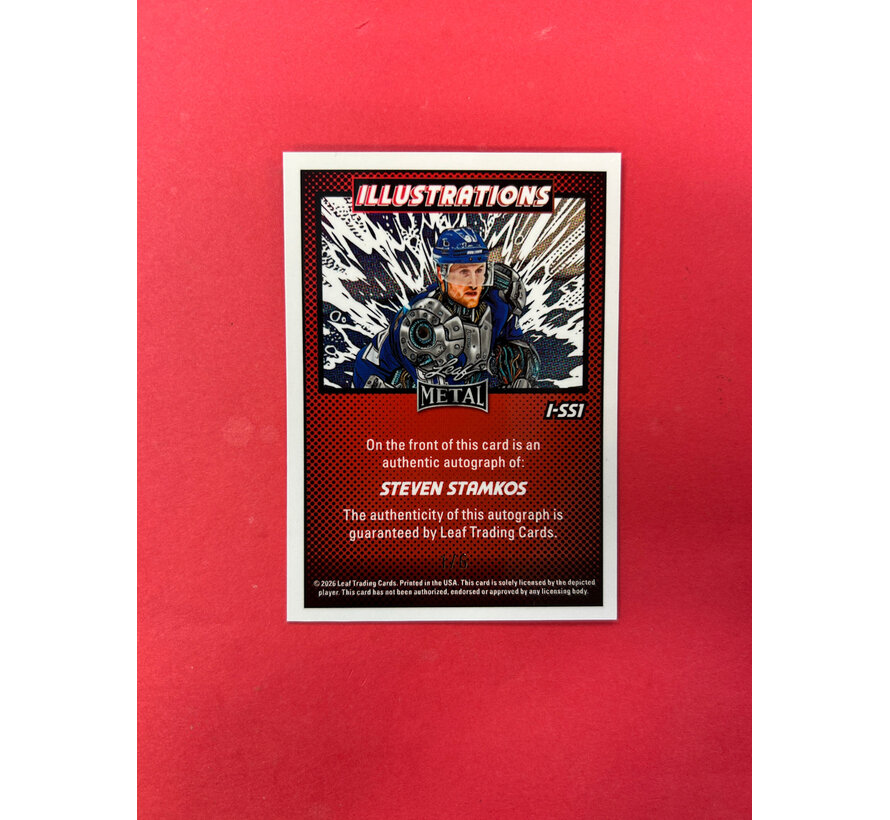 2026 LEAF METAL STEVEN STAMKOS ILLUSTRATIONS AUTO /6