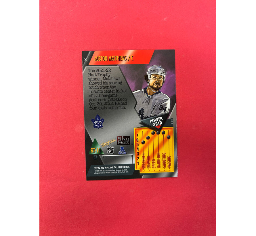 2022-22 METAL UNIVERSE AUSTON MATTHEWS RETRO