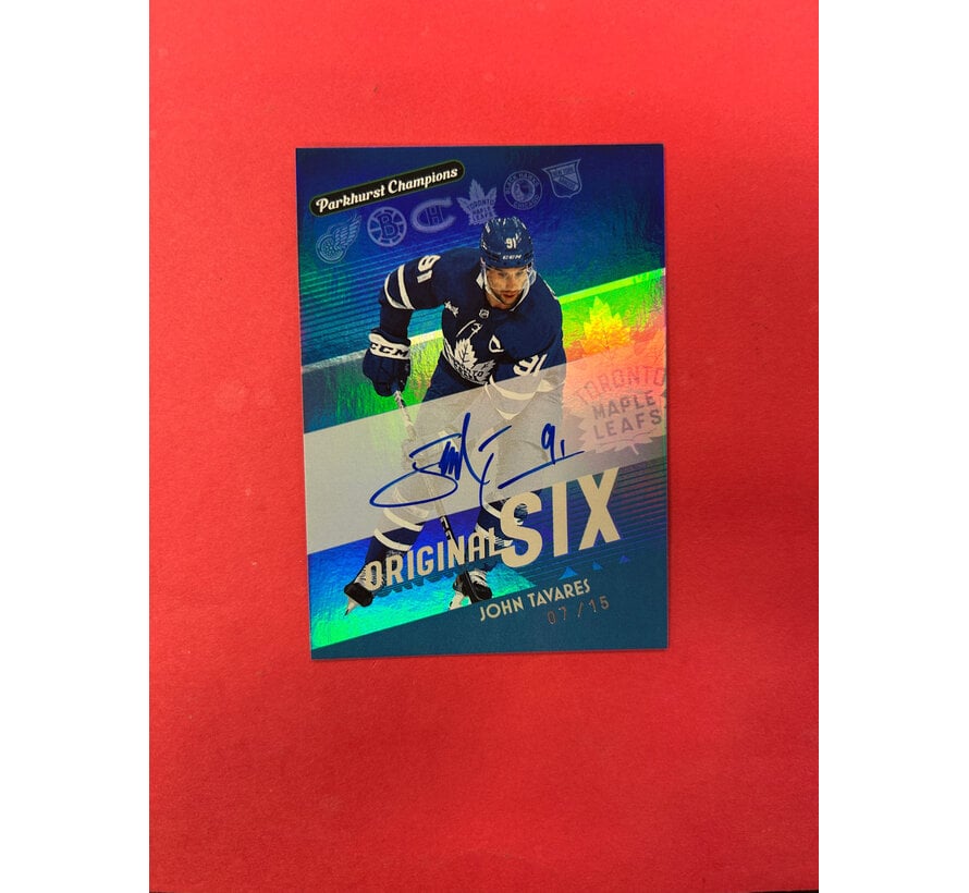 2023-24 PARKHURST JOHN TAVARES ORIGINAL SIX SSP AUTOGRAPH /15