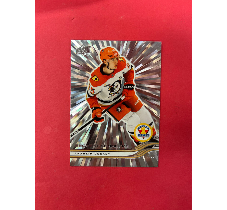 2025-26 UPPER DECK EXTENDED BECKETT SENNECKE OUTBURST 1ST DRAFT