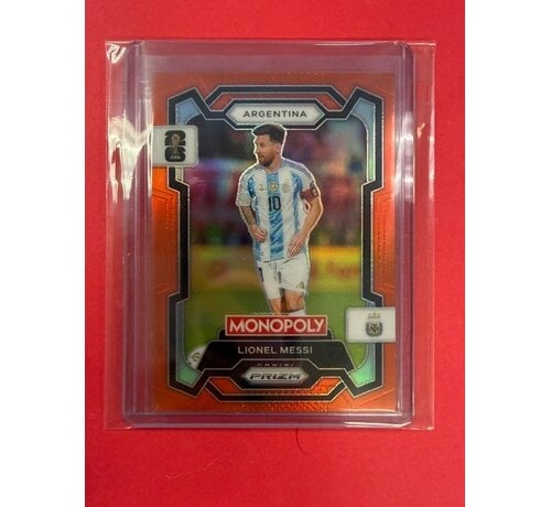PANINI 2026 PANINI PRIZM WORLD CUP MONOPOLY ORANGE /149 LIONEL MESSI #1