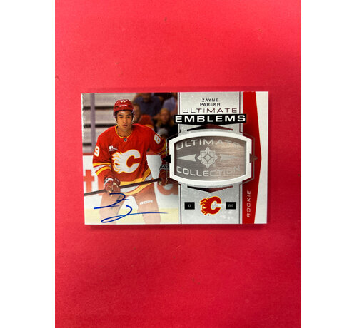 UPPER DECK 2025-26 UPPER DECK ULTIMATE ZAYNE PAREKH ULTIMATE EMBLEMS AUTO