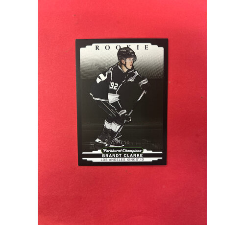 UPPER DECK 2022-23  PARKHURST CHAMPIONS BRANDT CLARKE ROOKIE BLACK /10
