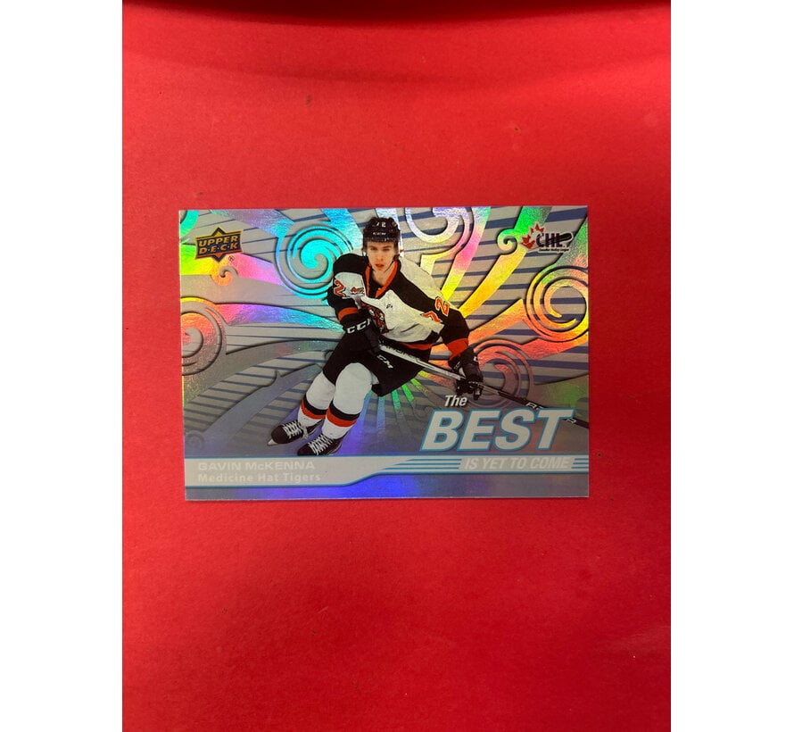 2023-24 UPPER DECK CHL GAVIN MCKENNA THE BEST IS THE YET TO COME