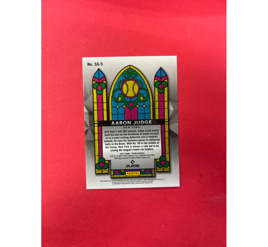 2021 PANINI PRIZM AARON JUDGE STAINED GLASS