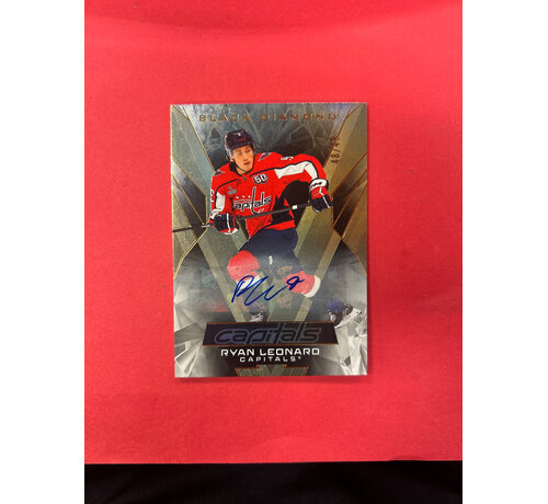 UPPER DECK 2025-26 UPPER DECK BLACK DIAMOND RYAN LEONARD AUTO /49