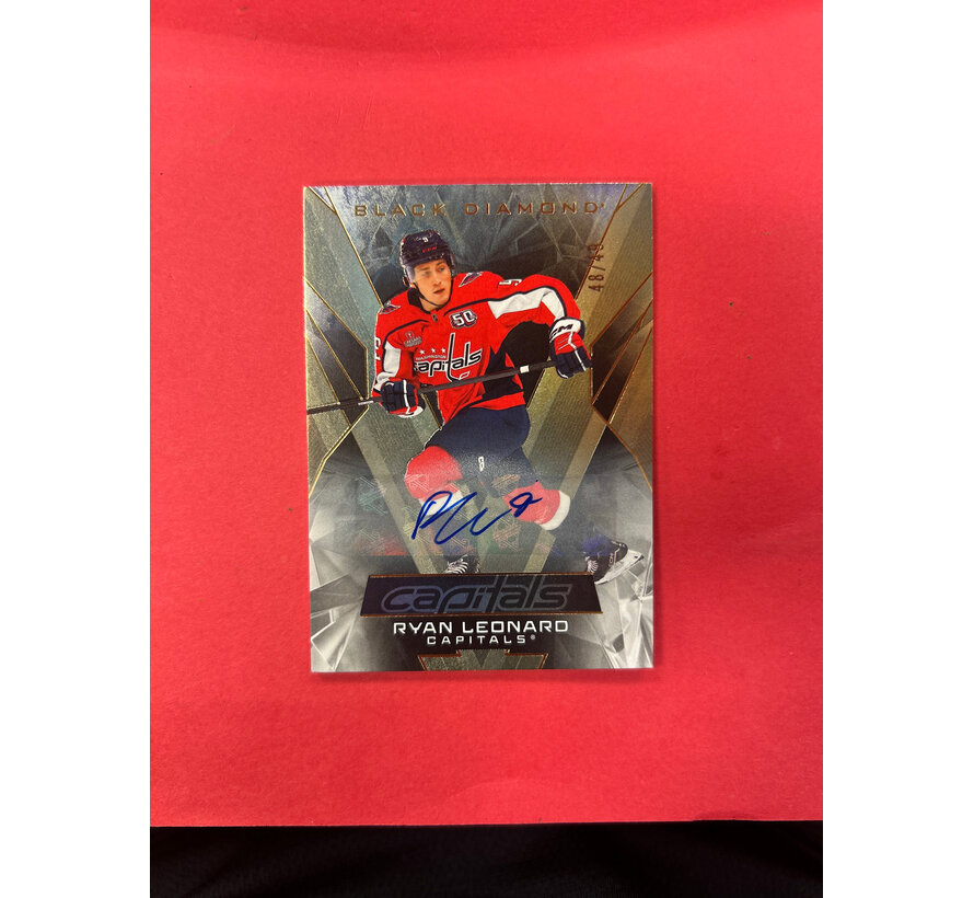 2025-26 UPPER DECK BLACK DIAMOND RYAN LEONARD AUTO /49