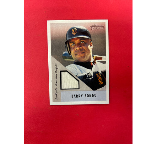 TOPPS 2002 TOPPS HERITAGE BARRY BONDS GAME USED JERSEY