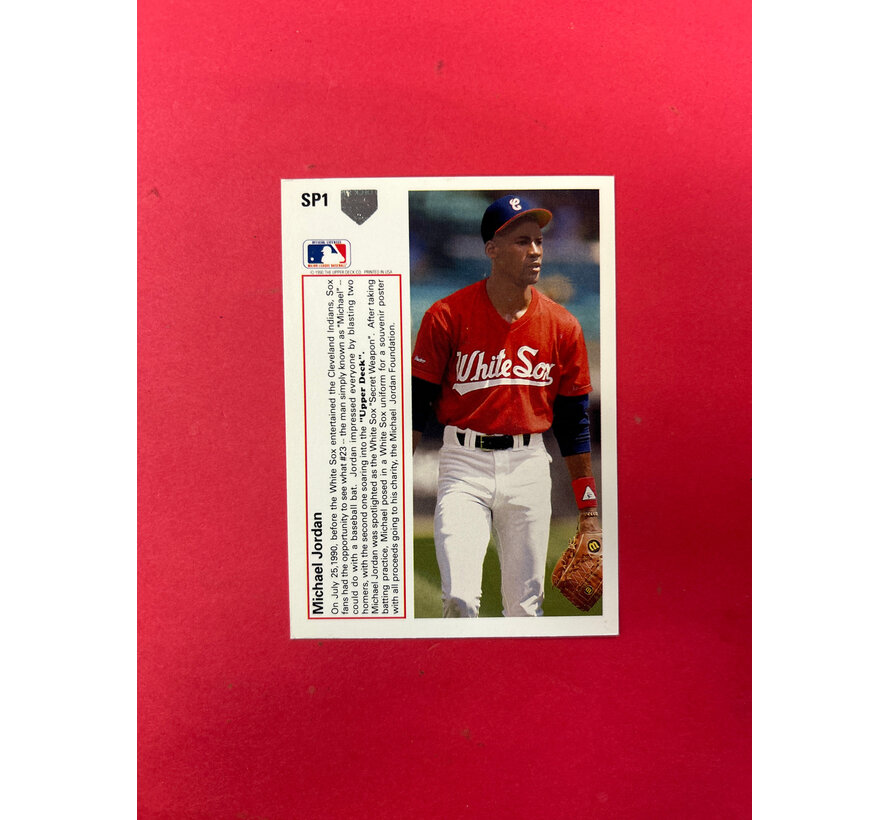 1990 UPPER DECK BASEBALL MICHAEL JORDAN ROOKIE SP1