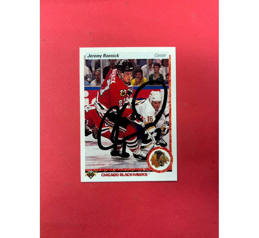 1991 UPPER DECK JEREMY ROENICK ROOKIE AUTOGRAPH