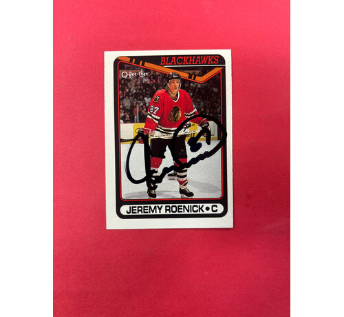 O-PEE-CHEE 1991 O-PEE-CHEE JEREMY ROENICK ROOKIE AUTOGRAPHED