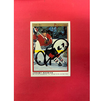 O-PEE-CHEE 1991 O-PEE-CHEE PREMIER JEREMY ROENICK ROOKIE AUTOGRAPHED