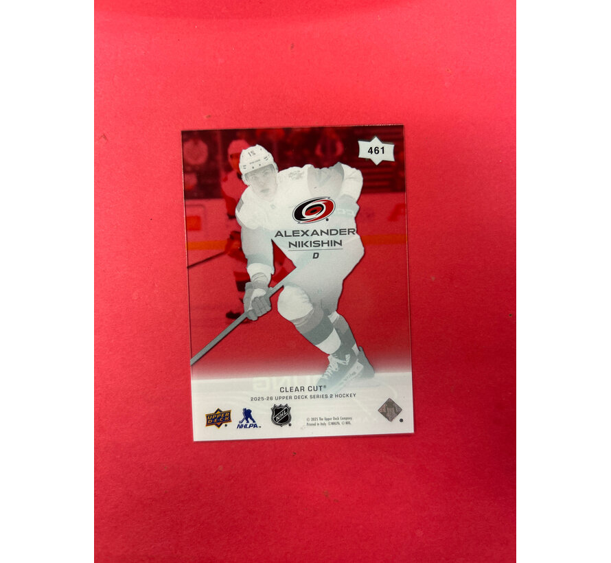 2025-26 UPPER DECK EXTENDED ALEXANDER NIKISHIN YOUNG GUNS CLEAR CUT