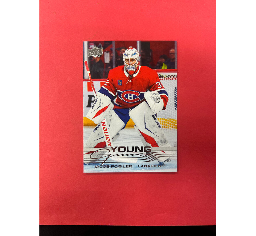 2025-26 UPPER DECK EXTENDED JACOB FOWLER YOUNG GUNS