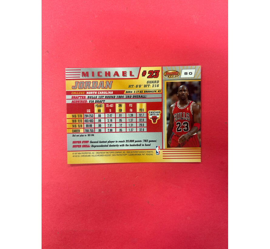 1997 BOWMANS BEST CHROME MICHAEL JORDAN