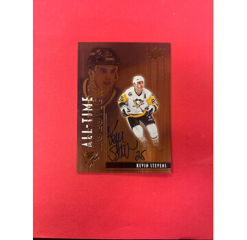 UPPER DECK 2025-26 UPPER DECK SPX KEVIN STEVENS ALL TIME HOLOVIEW AUTO 10/10