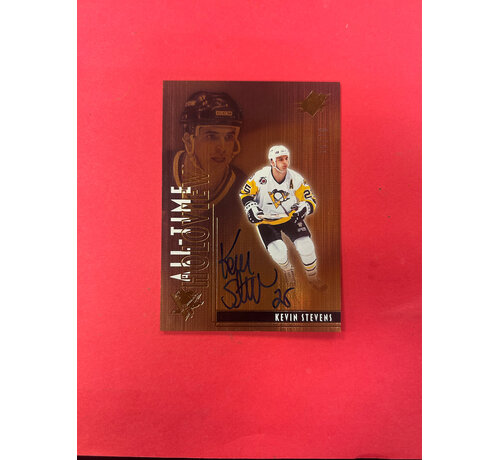 UPPER DECK 2025-26 UPPER DECK SPX KEVIN STEVENS ALL TIME HOLOVIEW AUTO 10/10