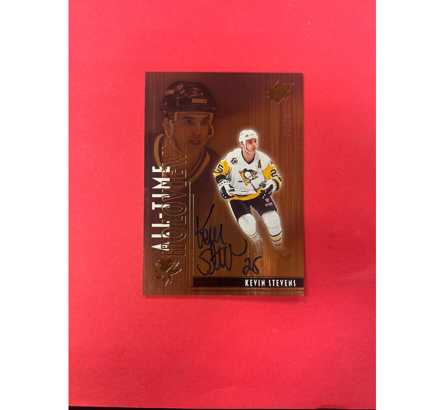 2025-26 UPPER DECK SPX KEVIN STEVENS ALL TIME HOLOVIEW AUTO 10/10