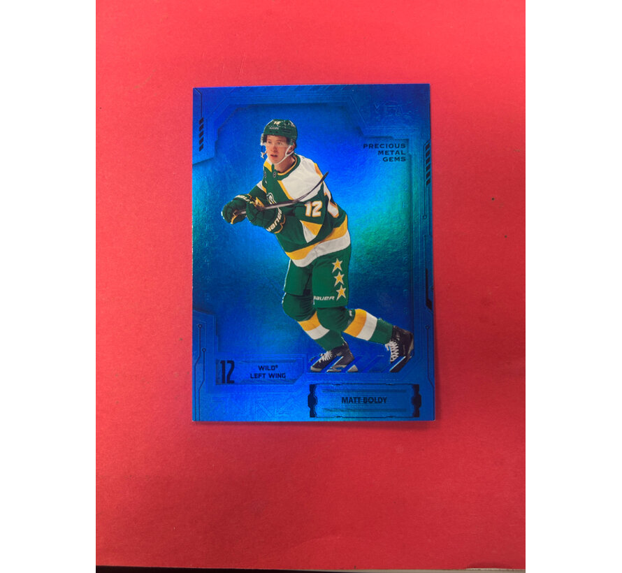 2025-26 SKYBOX METAL UNIVERSE MATT BOLDY BLUE PMG /50