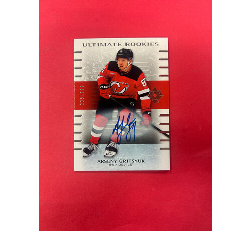 UPPER DECK 2025-26 UPPER DECK ULTIMATE ARSENY GRITSYUK AUTO /299