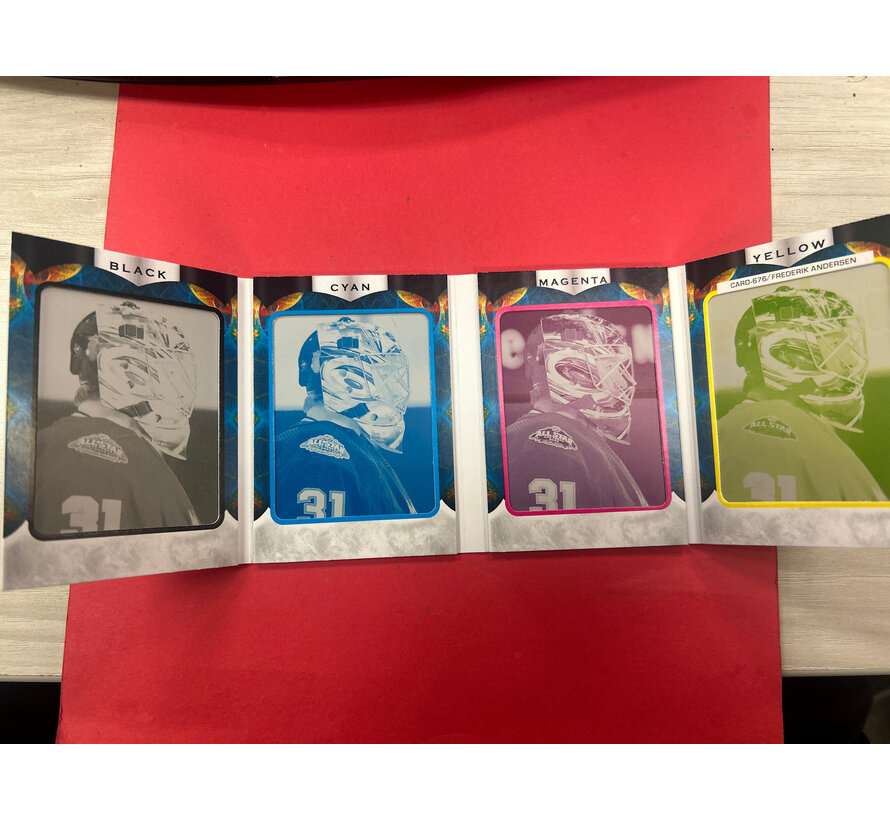 2022-23 UPPER DECK THE CUP FREDERICK ANDERSEN PRINTING PLATE BOOKLET 1/1
