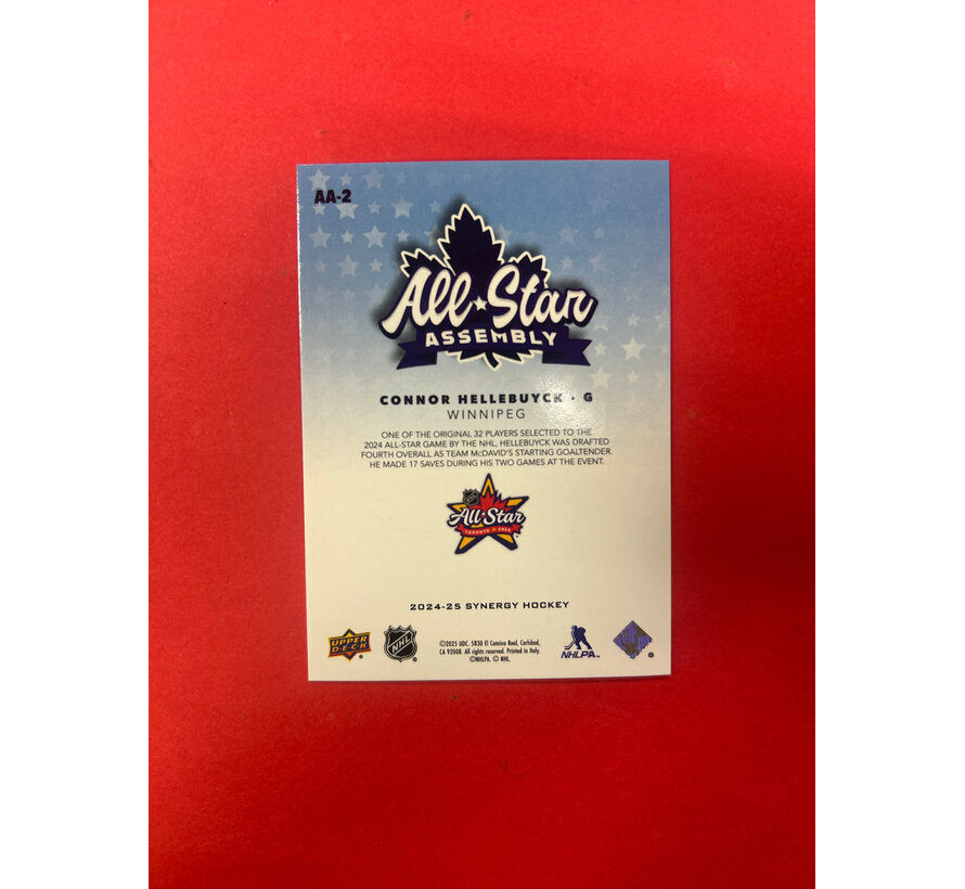 2024-25 UPPER DECK SYNERGY CONNOR HELLEBUYCK ALL STAR ASSEMBLY /25