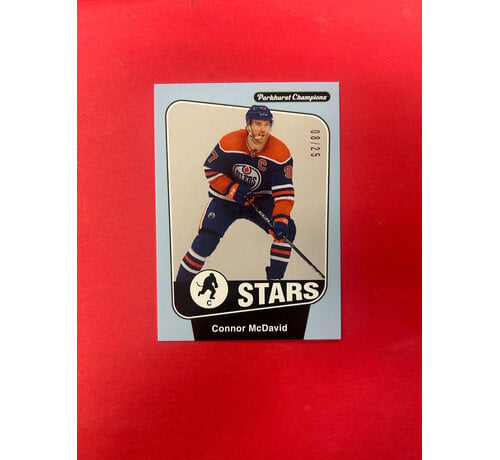 UPPER DECK 2024-25 PARKHURST CHAMPIONS CONNOR MCDAVID BABY BLUE /25