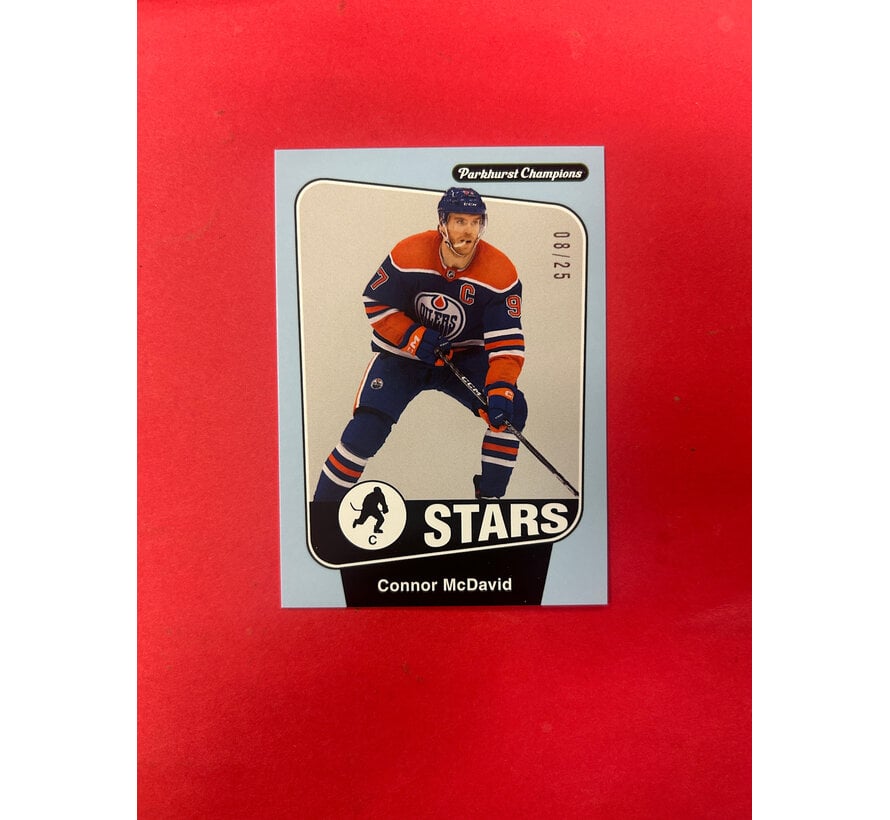 2024-25 PARKHURST CHAMPIONS CONNOR MCDAVID BABY BLUE /25