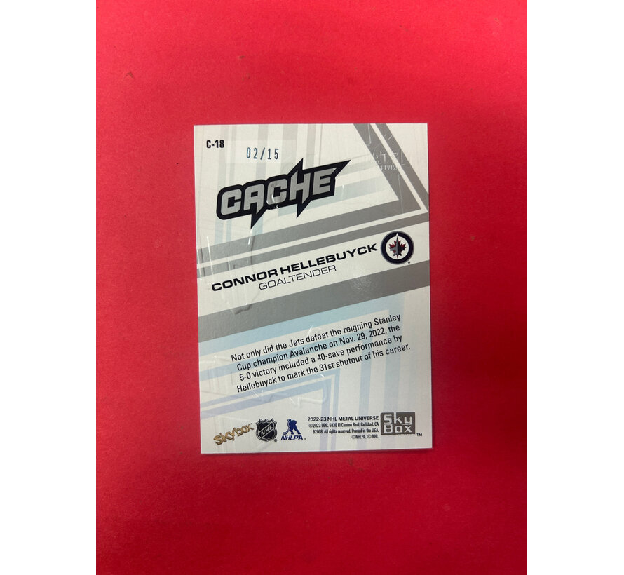 2022-23 METAL UNIVERSE CONNOR HELLEBUYCK PLATINUM /15