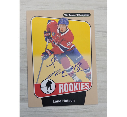 UPPER DECK 2024-25 UPPER DECK PARKHURST LANE HUTSON ROOKIE AUTO