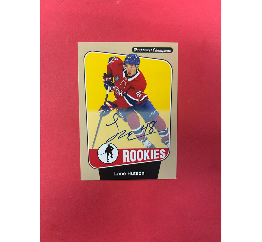 2024-25 PARKHURST CHAMPIONS LANE HUTSON ROOKIE AUTOGRAPHS