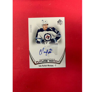 UPPER DECK 2021-22 SP AUTHENTIC COLE PERFETTI FUTURE WATCH AUTO /999
