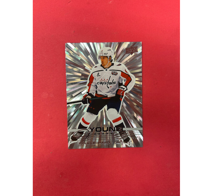 2025-26 UPPER DECK SERIES 1 RYAN LEONARD YOUNG GUNS OUTBURST