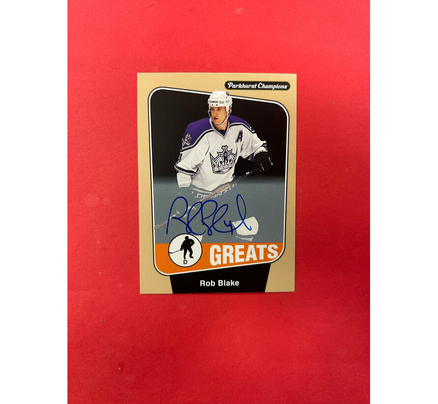 2024-25 PARKHURST CHAMPIONS ROB BLAKE AUTOGRAPH